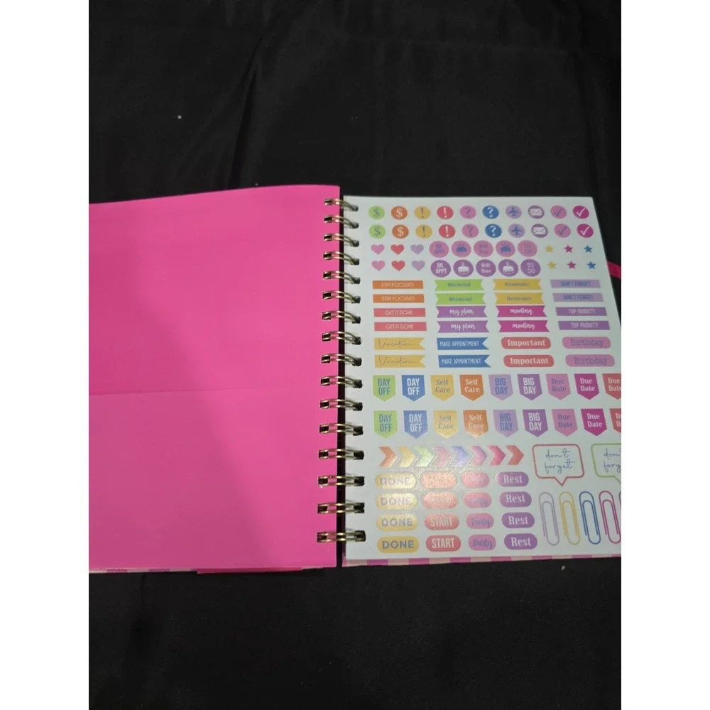 26-27 Daily Planner With Ball Point Pen, Day To Day Chaos Flowers And Bees‎